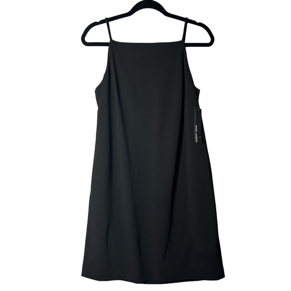 Maggy London‎ Dress Womens 8 Black Strappy Square Neck A Line Sleeveless NEW - Picture 1 of 9